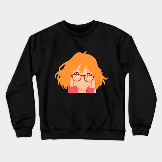 Mirai Kuriyama Minimalism Style Crewneck Sweatshirt by sfajar